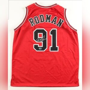 Dennis Rodman Signed Jersey (Wilder Side Of Sports) (HOF)